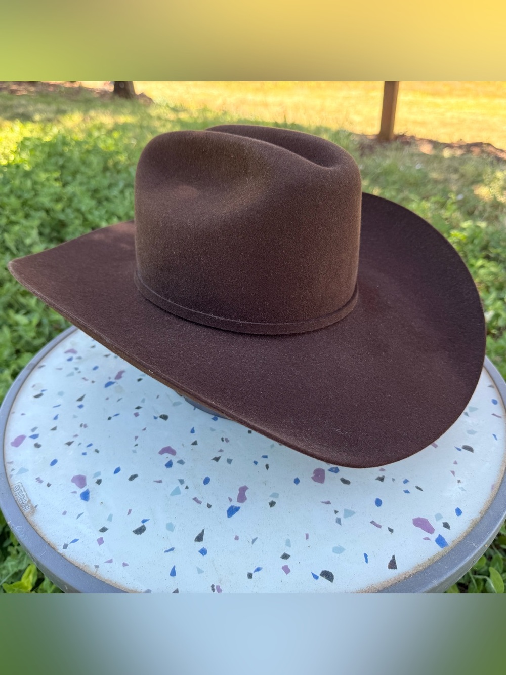 Stetson Skyline 6x Beaver Fur Felt Cowboy Hat Chocolate size 7